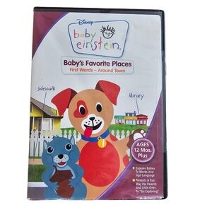 Baby Einstein Baby's Favorite Places Disney DVD First Words Around‎ Town NEW